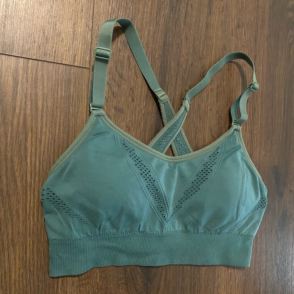 Women’s All In Motion Green Sportsbra XS - Picture 3 of 10
